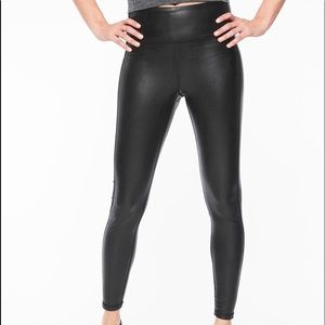 Athleta All Over Gleam Tight Legging Leather Look
